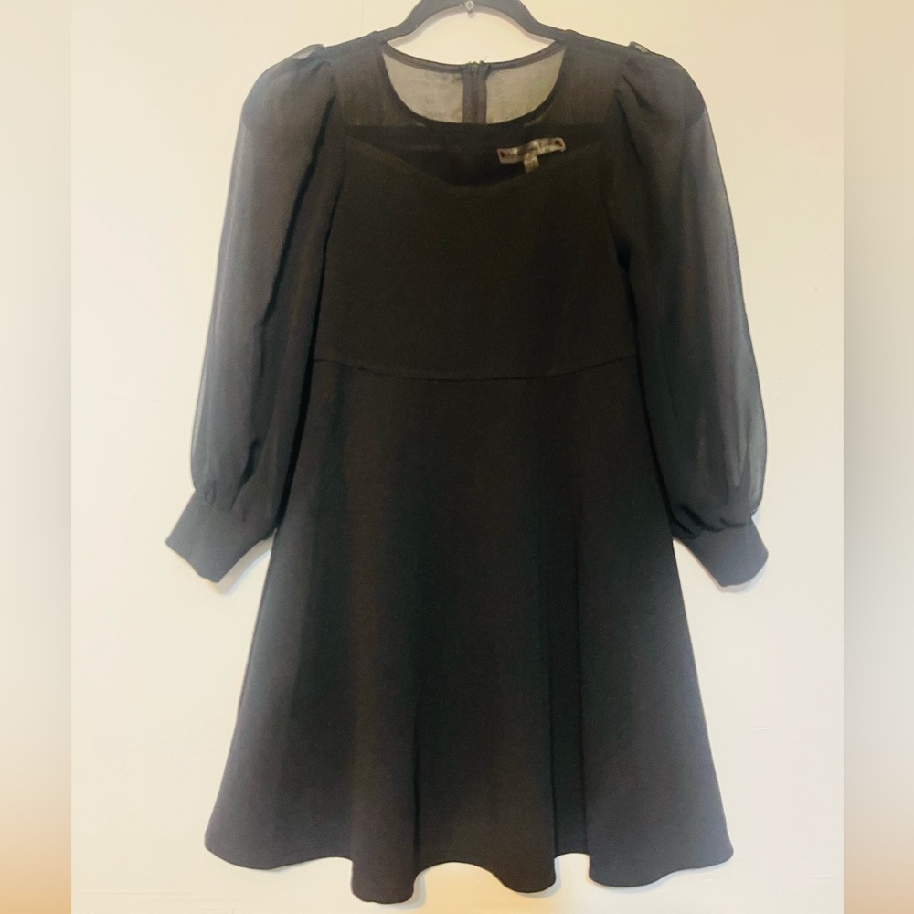 🤩POPPIES AND ROSES Black Mini Dress